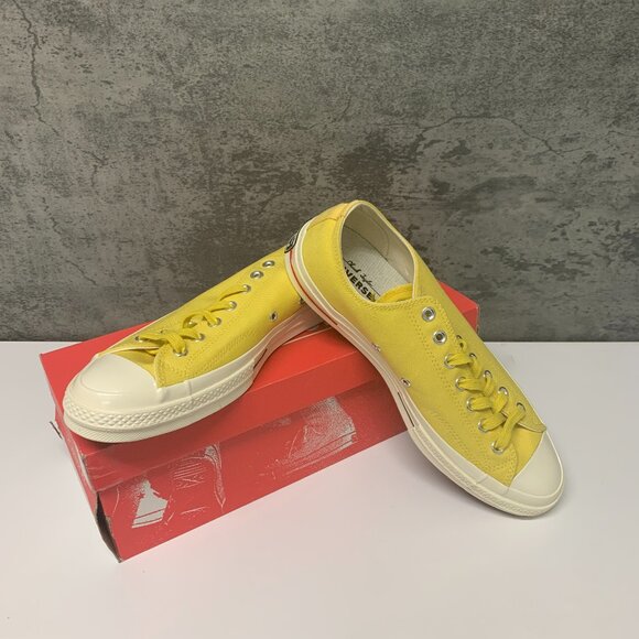 Converse Chuck Taylor Low Top Ox, Desert Gold/Navy/Gym Red, 11 Men/13 Women - Picture 1 of 6
